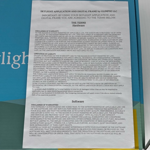 Skylight Model 100DA Frame 10 inch Touchscreen Wi-Fi Picture Frame, New-Open Box - Picture 11 of 12